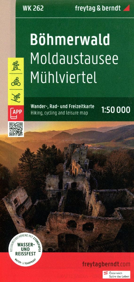 freytag & berndt Wanderkarte WK 262 Böhmerwald, Moldaustausee - Mühlviertel 1:50.000