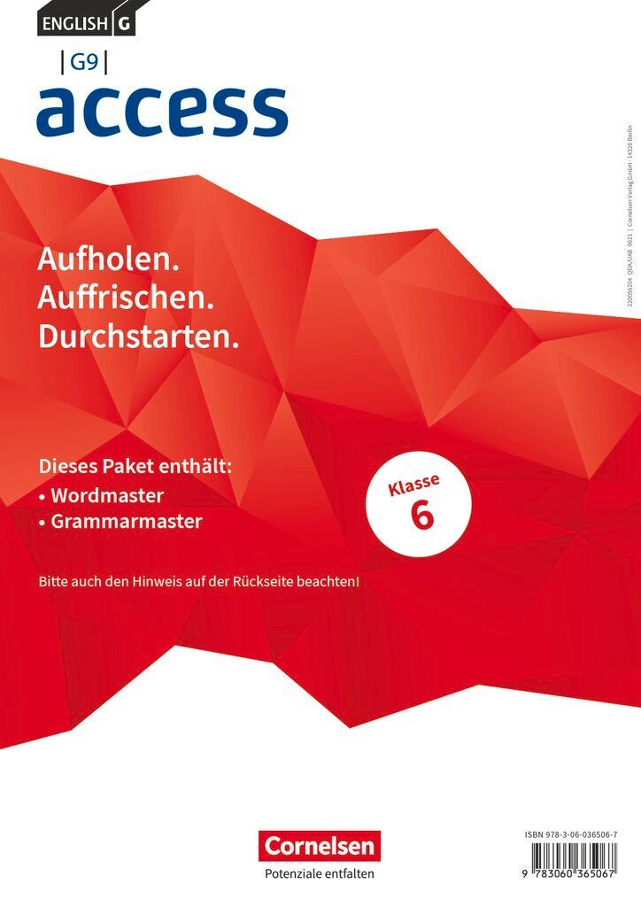 English G Access - G9 - Band 2: 6. Schuljahr - Wordmaster und Grammarmaster (Im Paket)