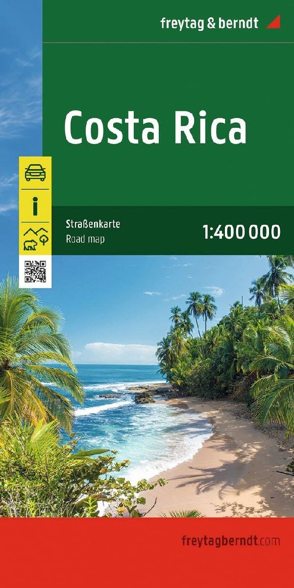 freytag & berndt Straßenkarte Costa Rica 1:400.000