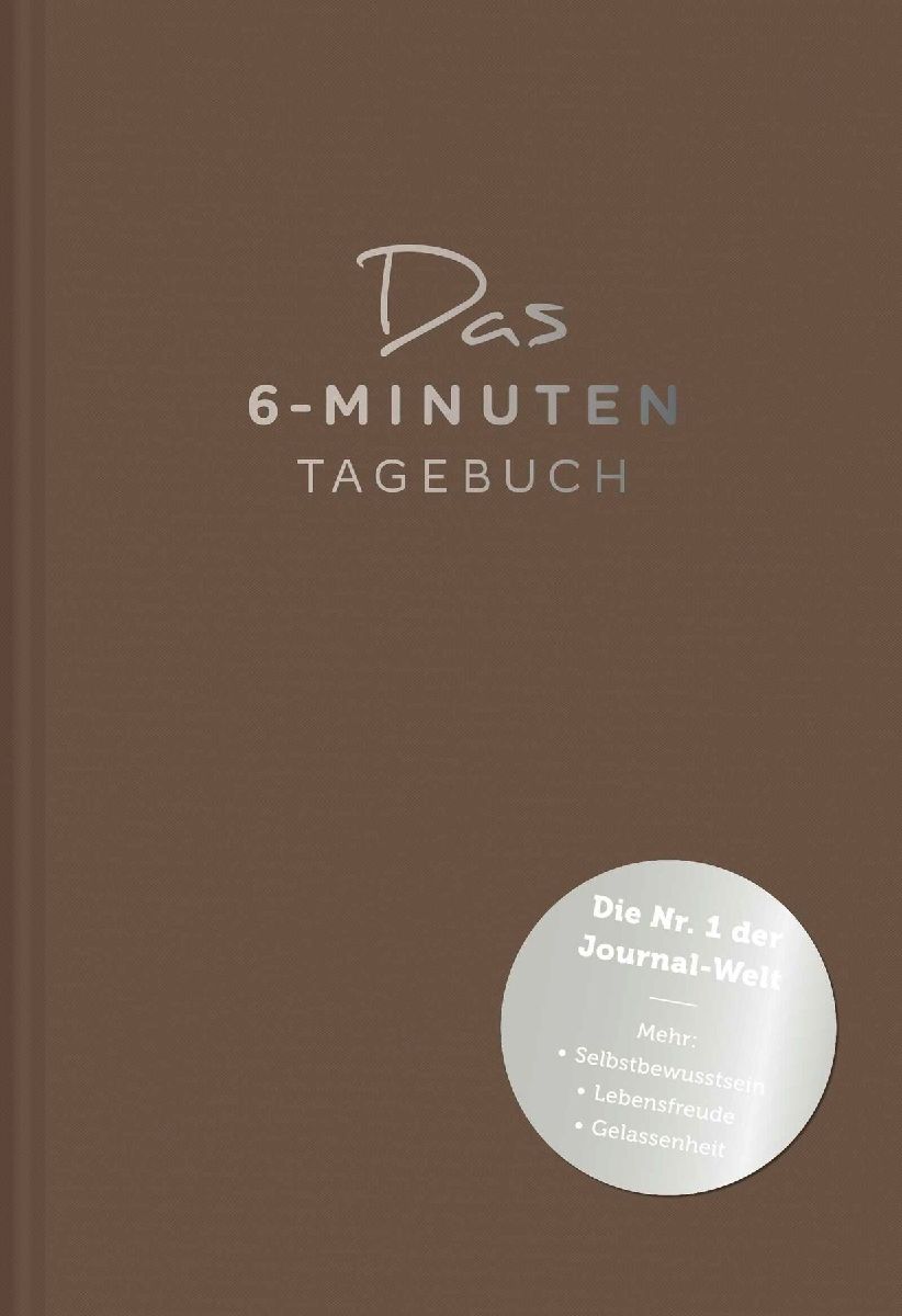 Das 6-Minuten-Tagebuch (pfefferbraun)