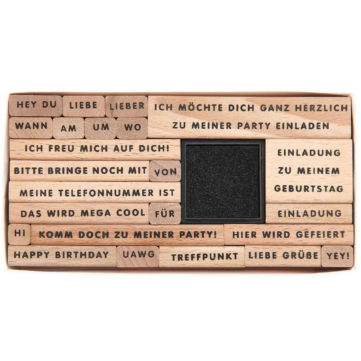 Stempelset Einladung zum Geburtstag FSC100%