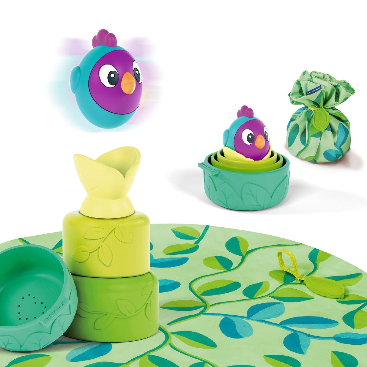 Play+ Baby-Stapel-Puzzle: Vogelnest - ab 6 Monate
