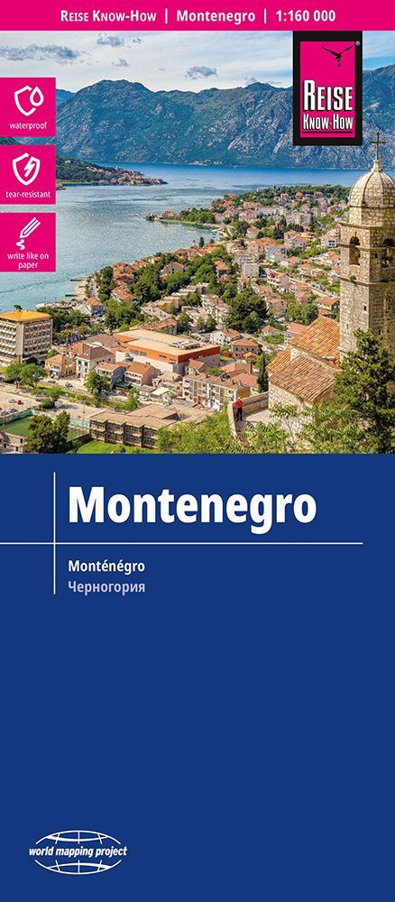 Reise Know-How Landkarte Montenegro (1:160.000)""