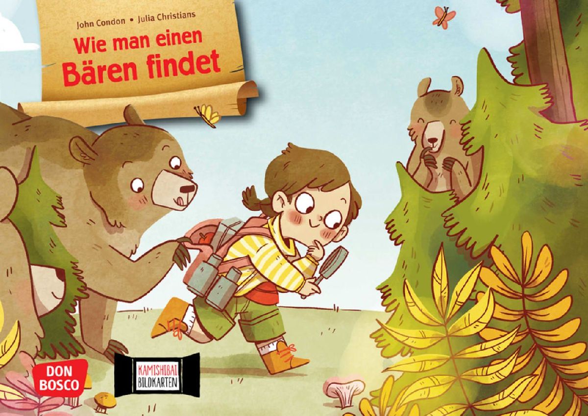 Wie man einen Bären findet. Kamishibai Bildkartenset