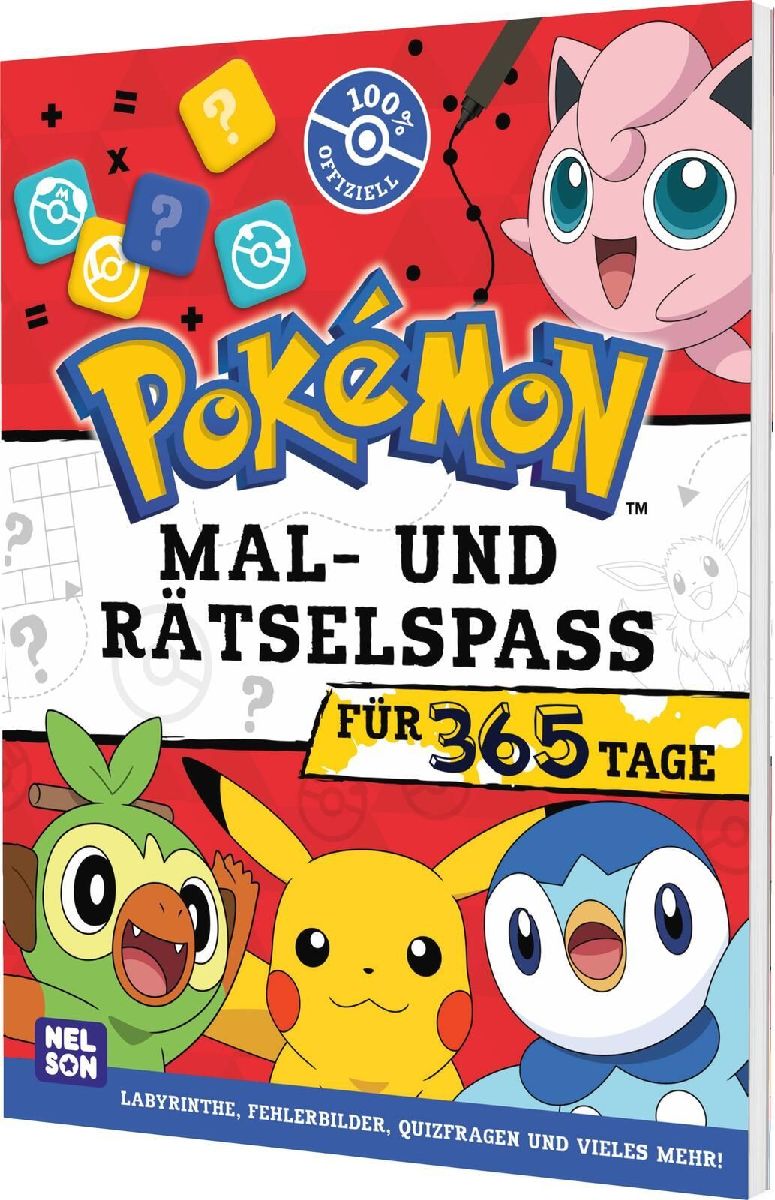 Pokémon Activity-Buch: Mal- und Rätselspaß für 365 Tage