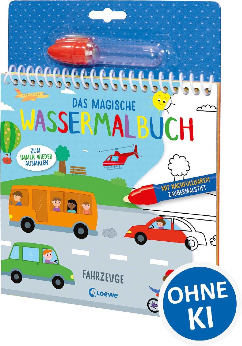 Das magische Wassermalbuch - Fahrzeuge