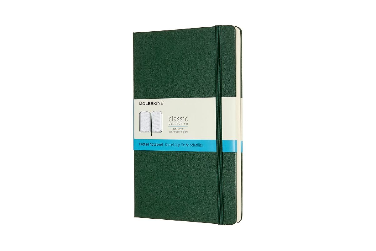 Moleskine Notizbuch Large/A5, Punktraster, Myrtengrün