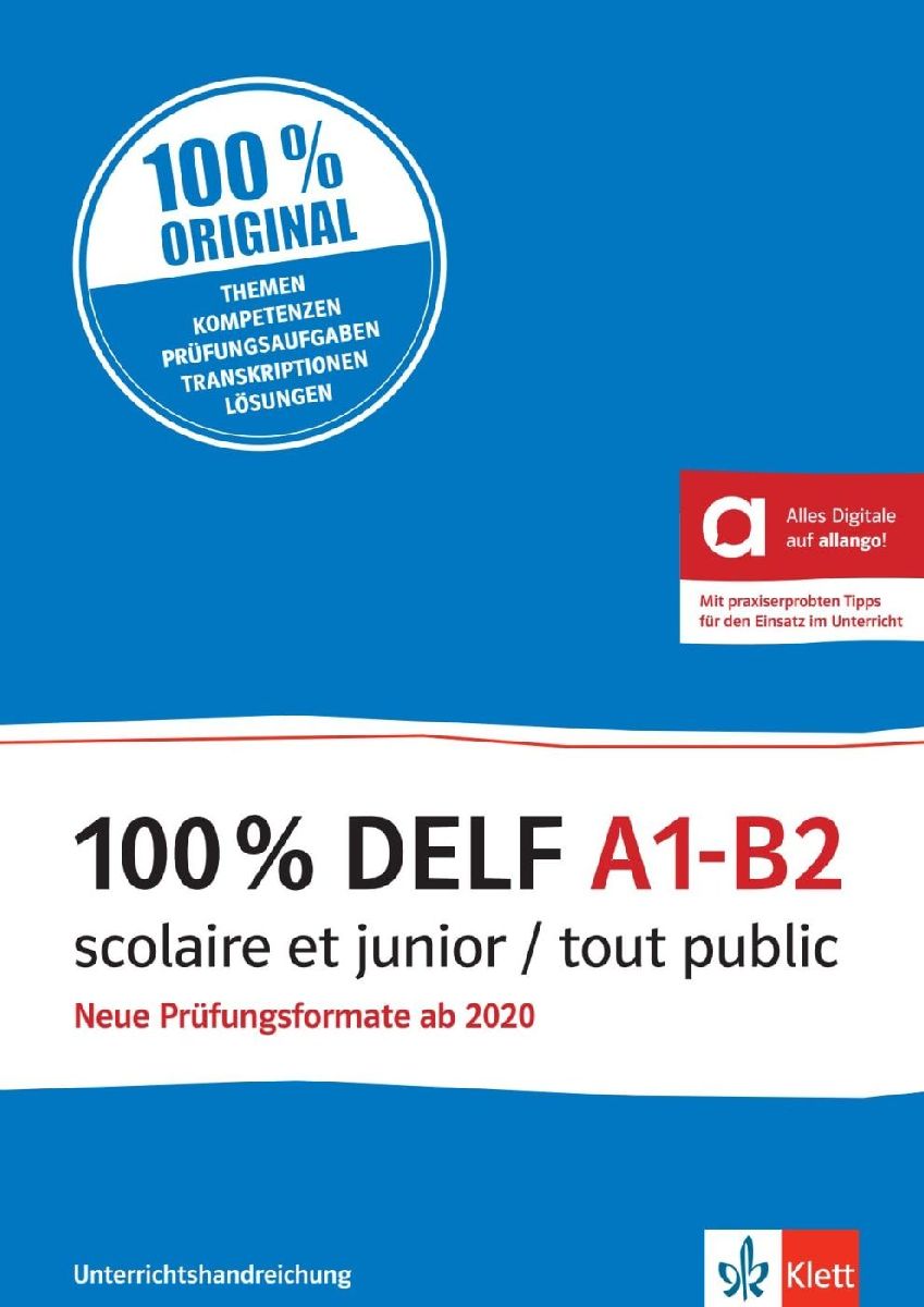 100% DELF A1-B2 scolaire et junior / tout public