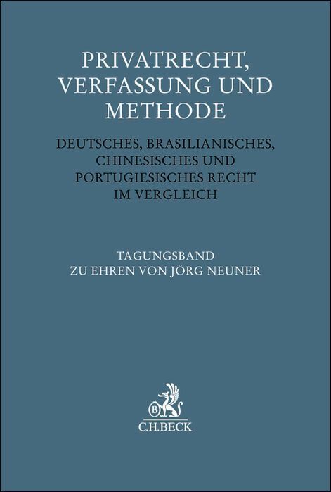 Privatrecht, Verfassung und Methode
