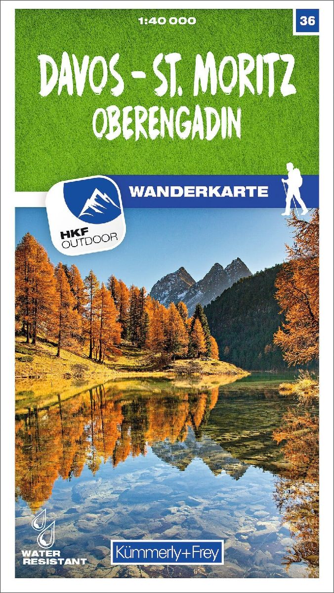 Davos - St. Moritz / Oberengadin 36 Wanderkarte 1:40 000 matt laminiert