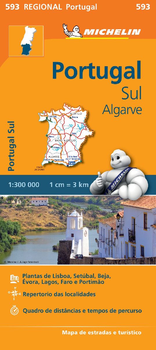 Michelin Portugal Süd 1 : 300 000 - 593