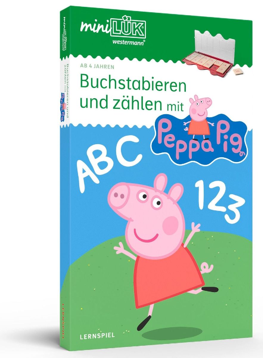 miniLÜK. Kindergarten/Vorschule Set Buchstabieren und zählen mit Peppa Pig