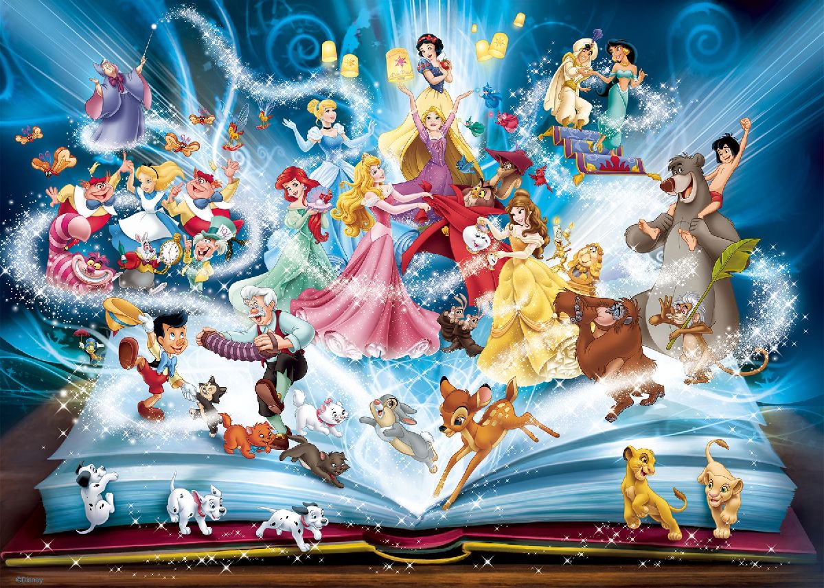 Erwachsenenpuzzle 1500 Teile - Disney's magisches Märchenbuch