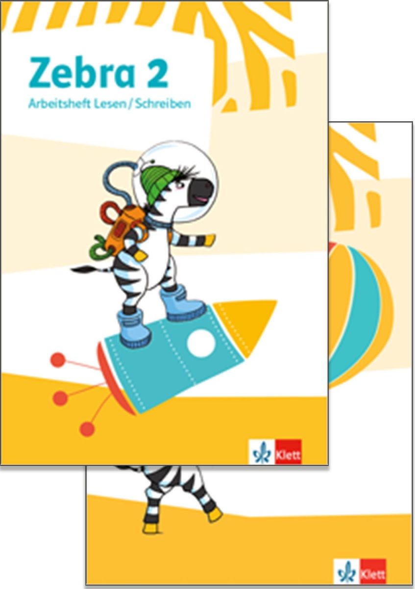 Zebra 2. Paket: Arbeitsheft Sprache in Grundschrift, Arbeitsheft Lesen/Schreiben mit digitalen Medien Klasse 2