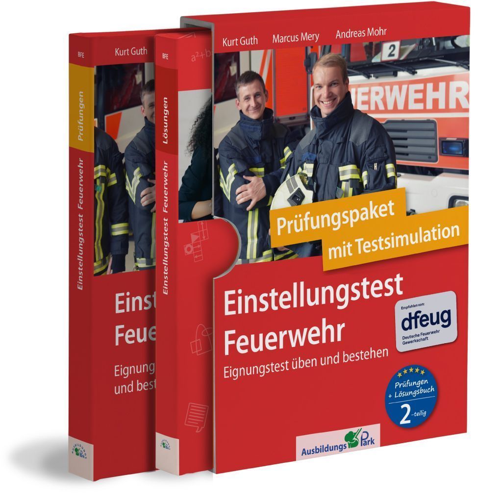 Einstellungstest Feuerwehr: Prüfungspaket mit Testsimulation