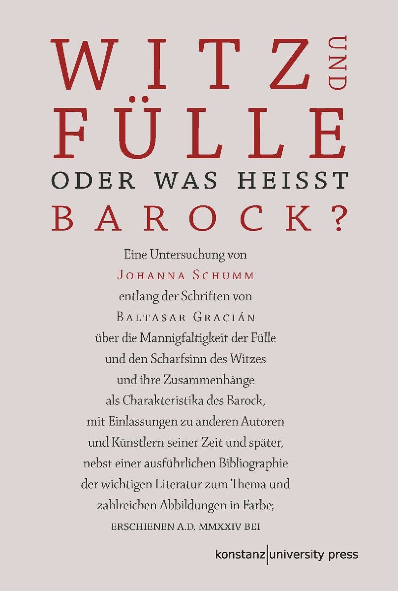 Witz und Fülle. Oder was heißt barock?