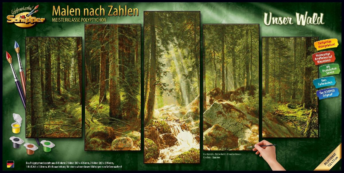 Schipper Malen nach Zahlen  - Unser Wald (Polypt.)