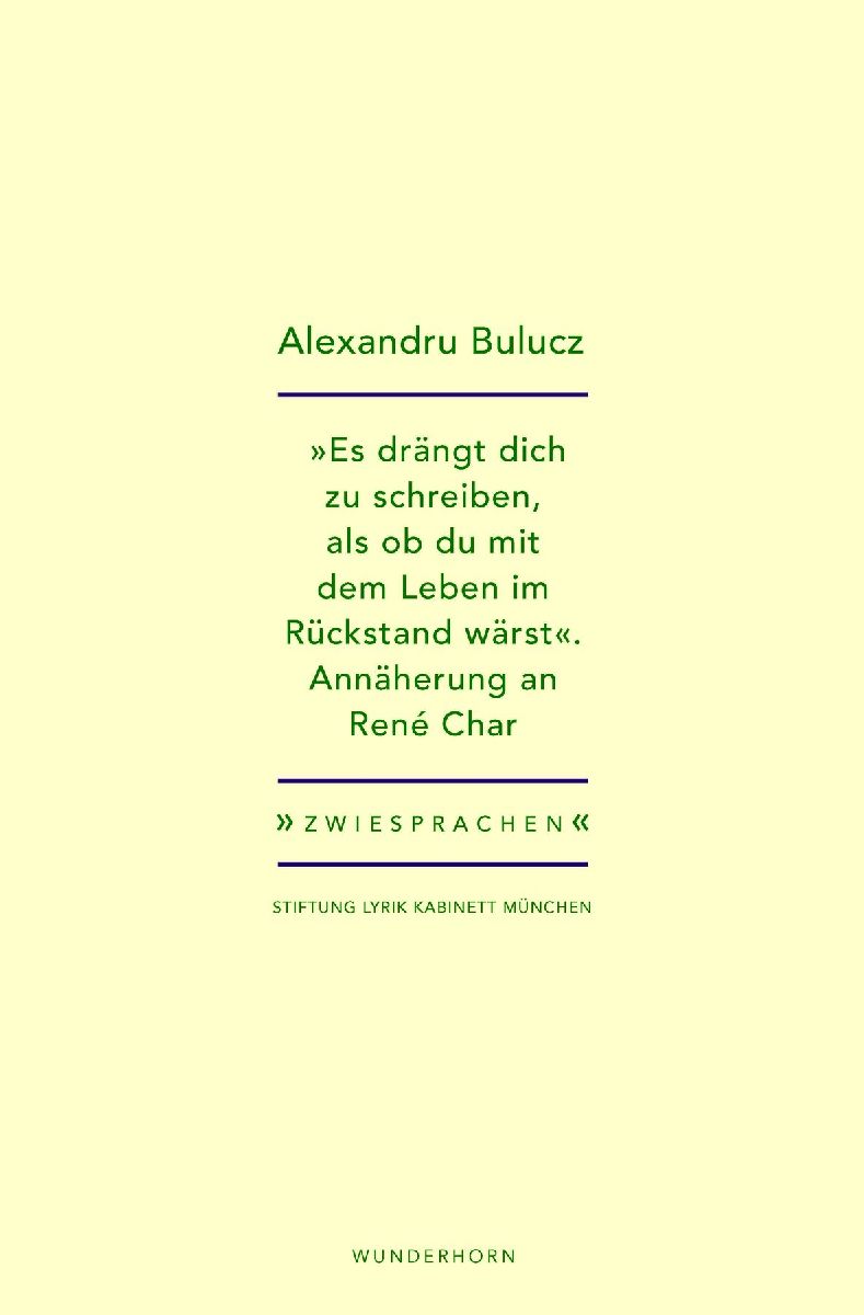 "Es drängt dich zu schreiben, als ob du mit dem Leben im Rückstand wärst"