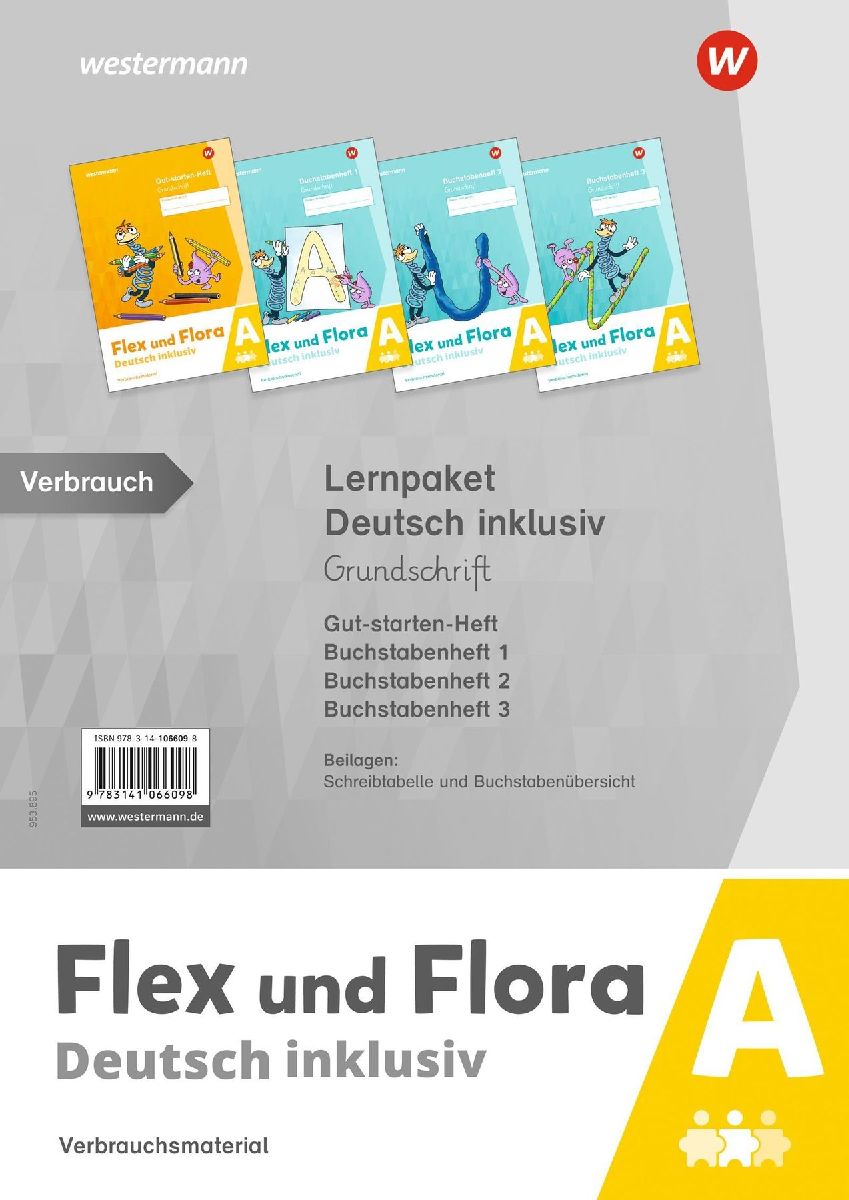 Flex und Flora Lernpaket Deutsch inklusiv A (Grundschrift)
