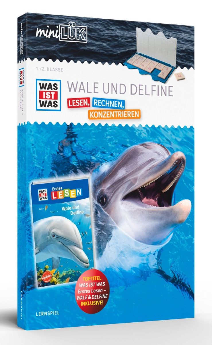 miniLÜK-Set. WAS IST WAS Wale und Delfine Lesen, Rechnen, Konzentrieren 1. Klasse