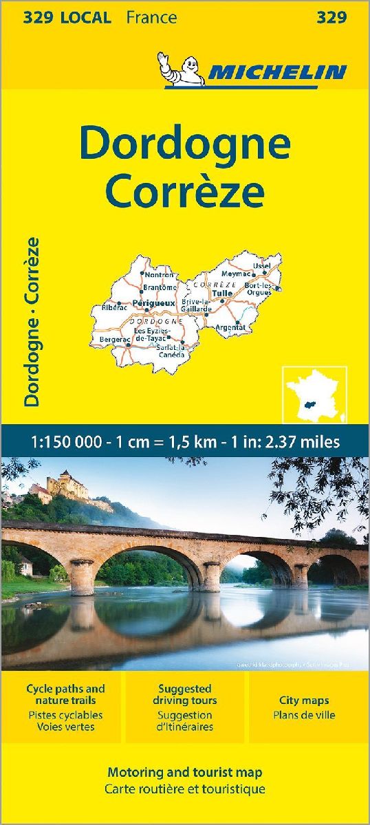Michelin Correze / Dordogne (Perigord) Local 329