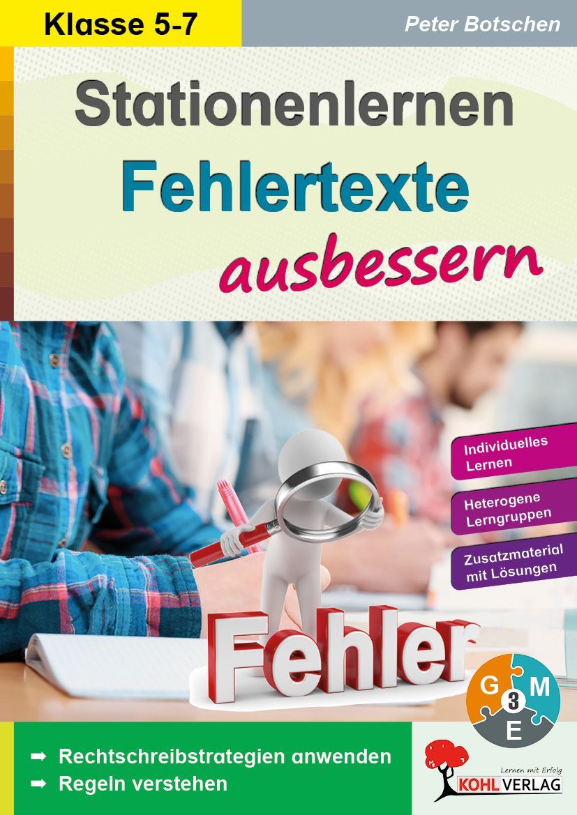 Fehlertexte ausbessern / Klasse 5-7
